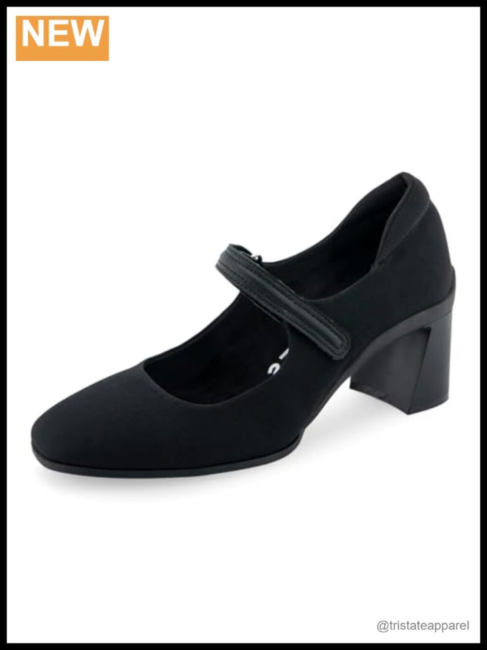 Aerosoles Cassina Mary Jane Block Heel Pump with Ortholite Footbed